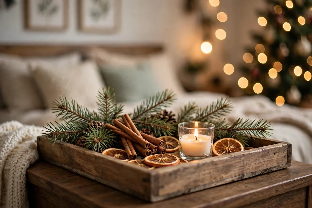15. Style a Scented Pine Tray