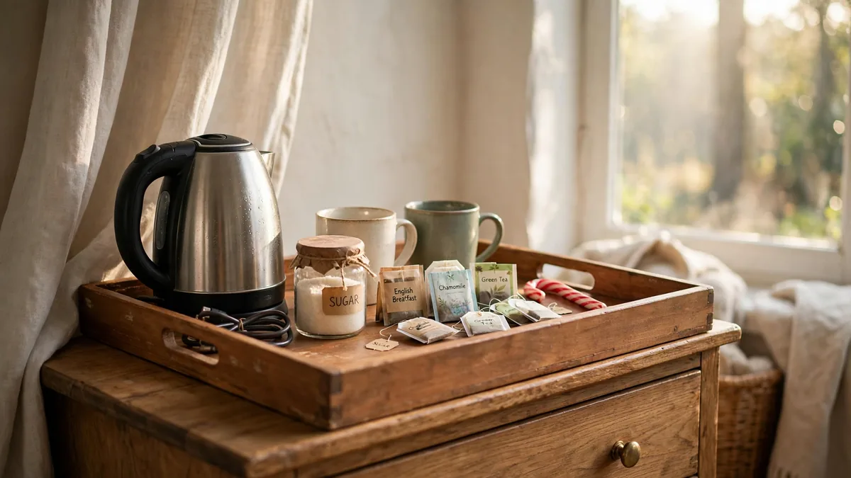 15. Set Up a Morning Coffee and Tea Tray