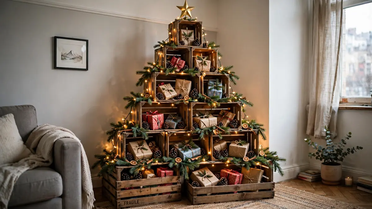 15. Stacked Crate Tree