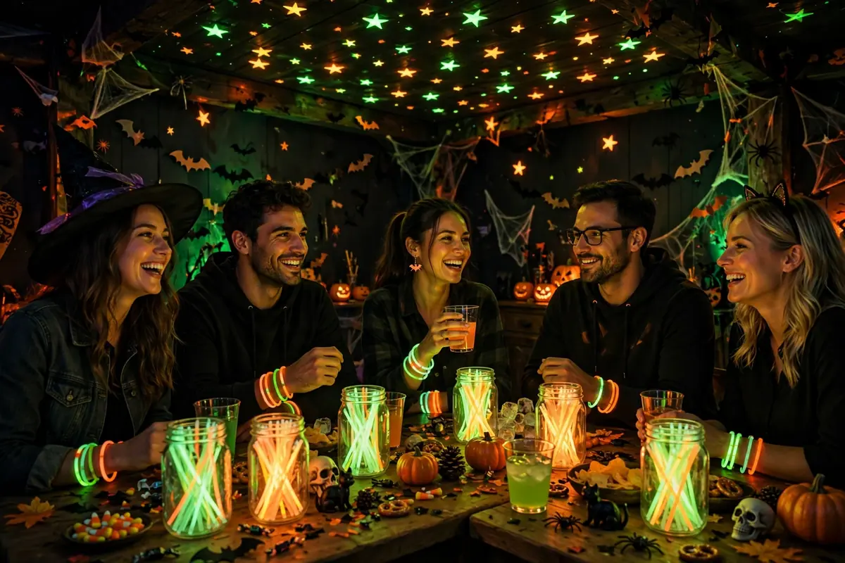 15. Add Glow-in-the-Dark Party Accents
