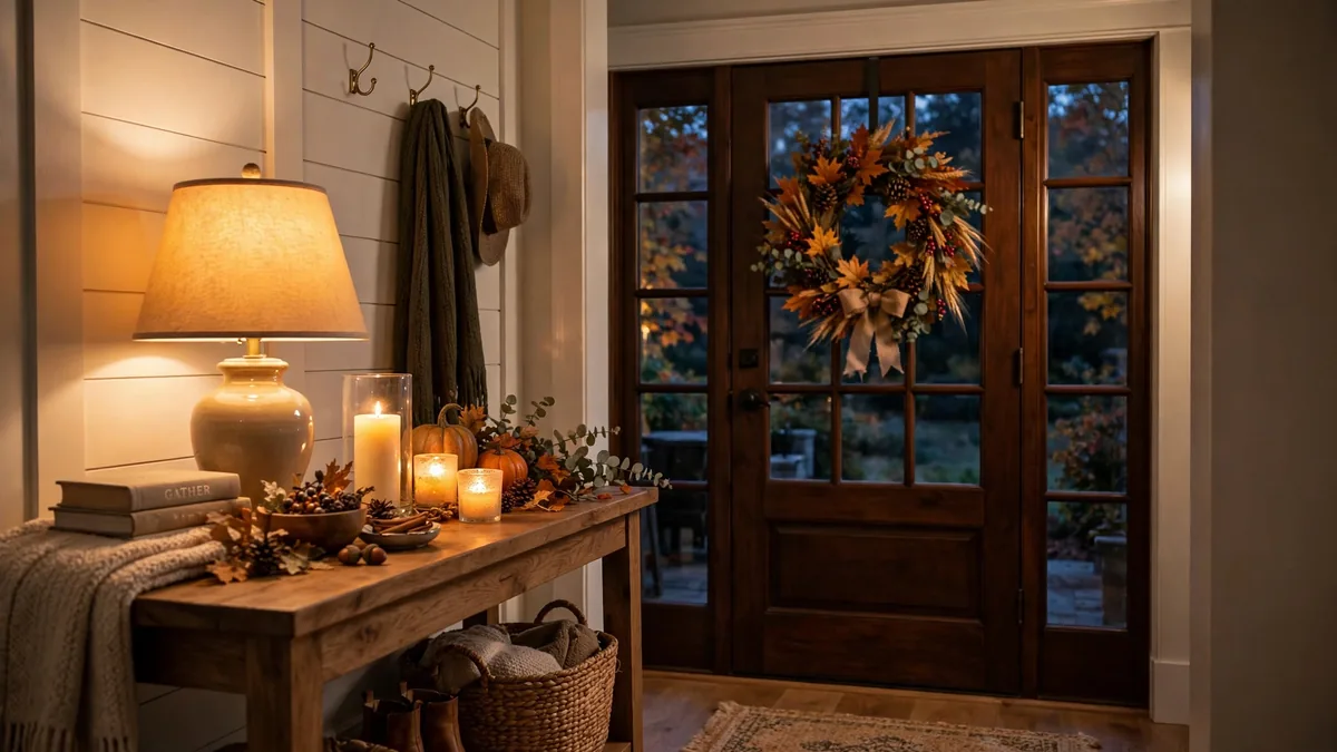 15. Warm Up the Entryway Lighting