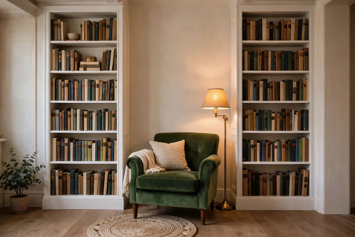 15. Bookshelf Alcove Nook