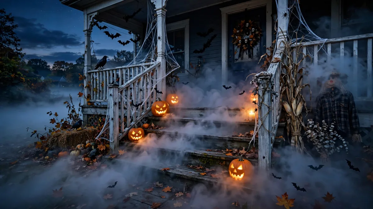 15. Fog Machine Entryway Finale