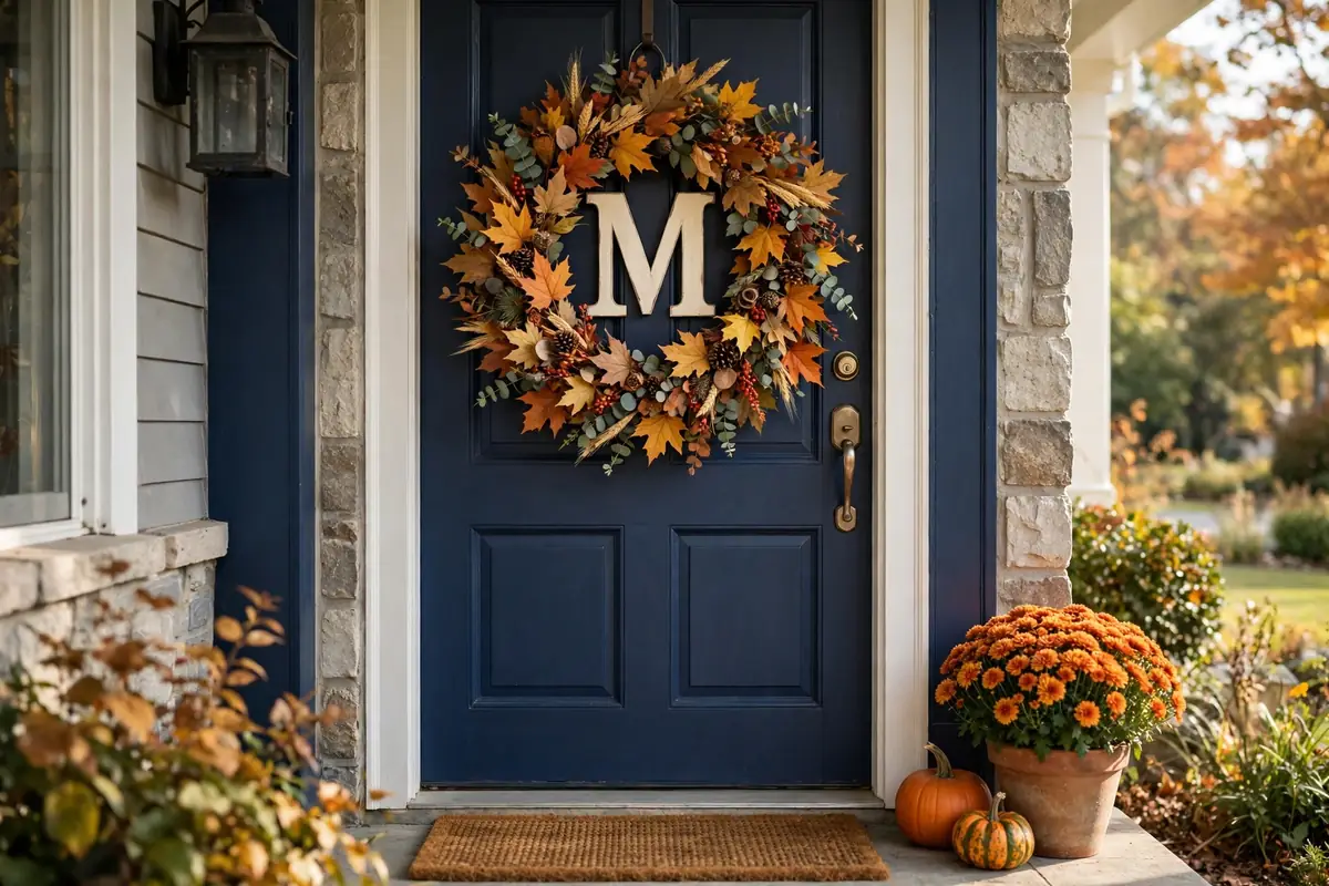15. Monogram Letter Wreath