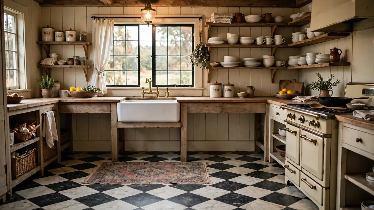 18 Marble Checkerboard Floor Ideas for a Timeless Kitchen