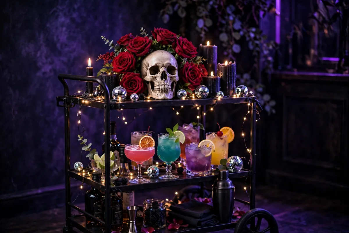 7. Gothic Disco Bar Cart