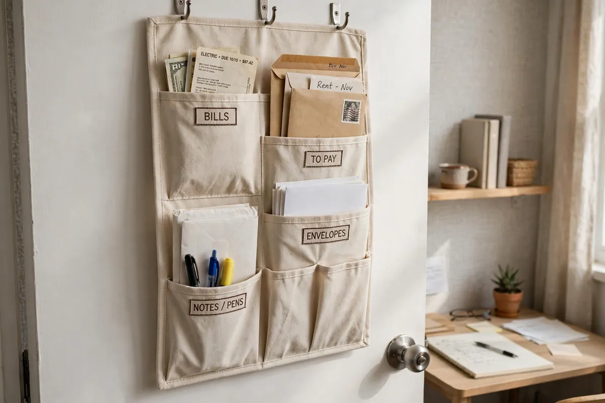 9. Hanging File Organizer For Bills And Mail