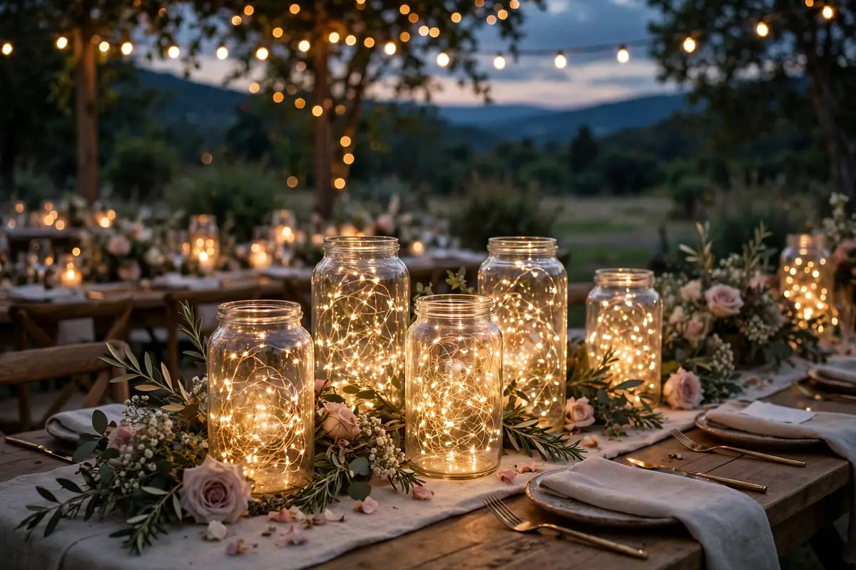 13. Fairy Light Jars