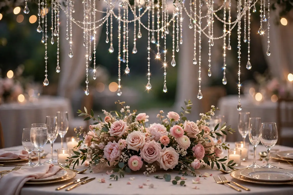 15. Hanging Crystal Strands