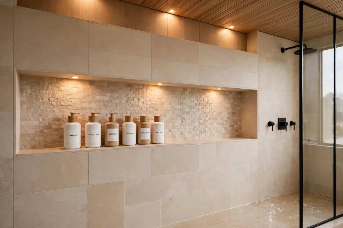Space-Saving Shower Niche Ideas