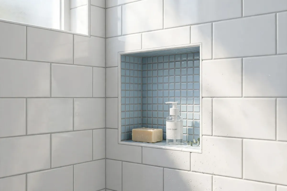 Space-Saving Shower Niche Ideas