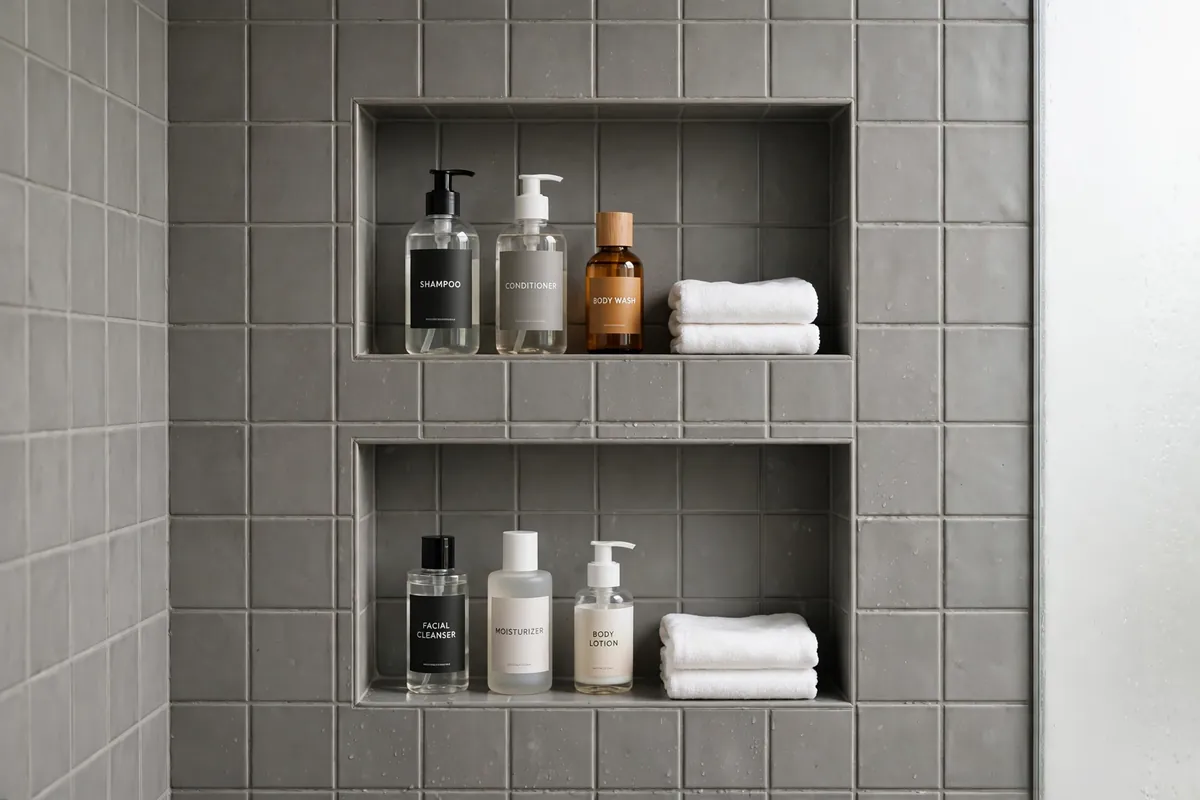 Space-Saving Shower Niche Ideas