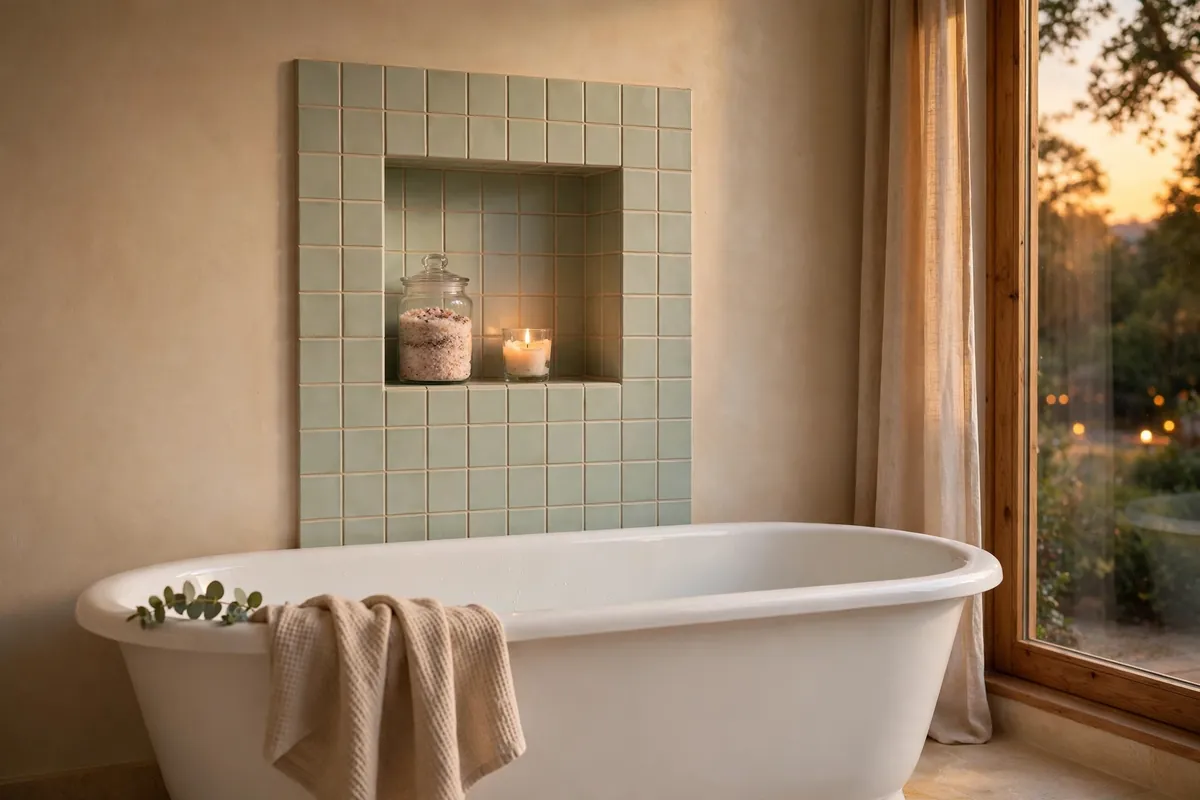 Space-Saving Shower Niche Ideas