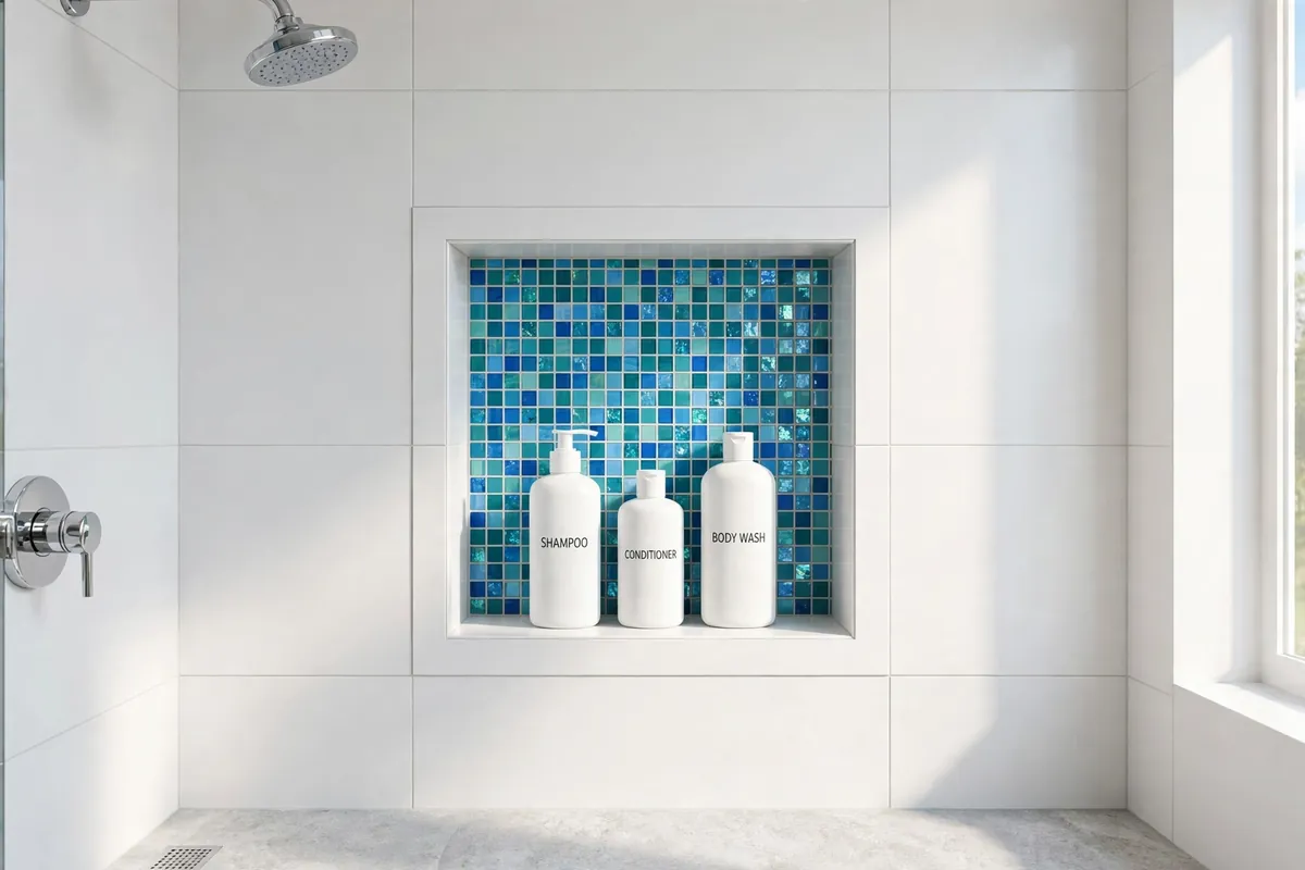Tile and Material Shower Niche Ideas