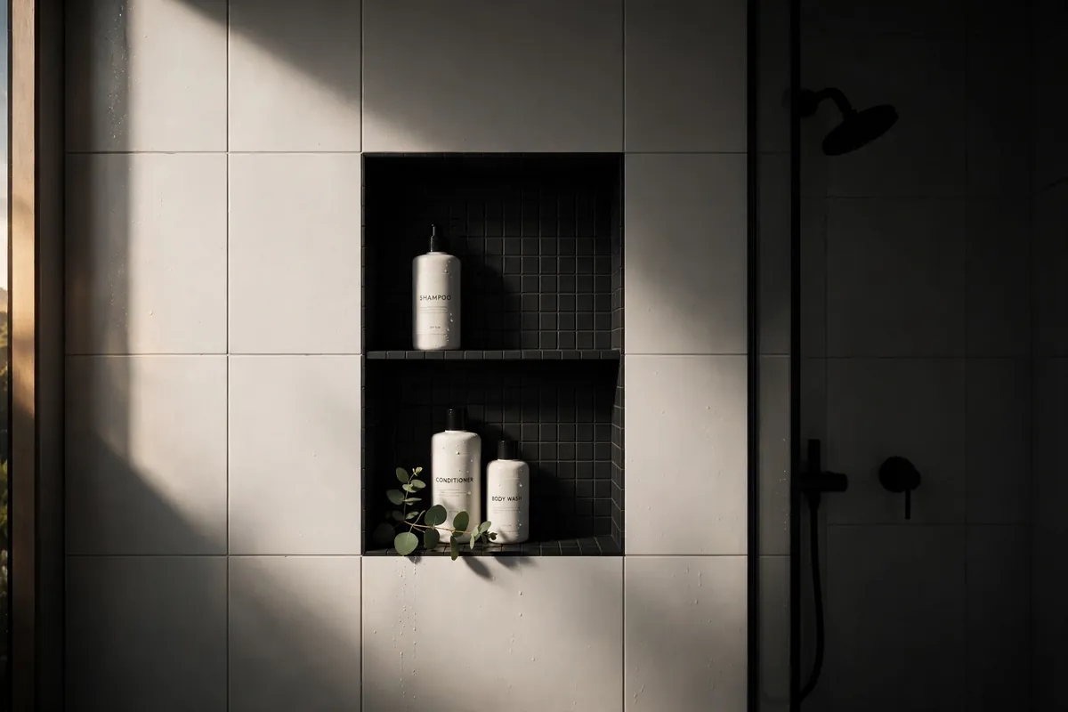 Tile and Material Shower Niche Ideas