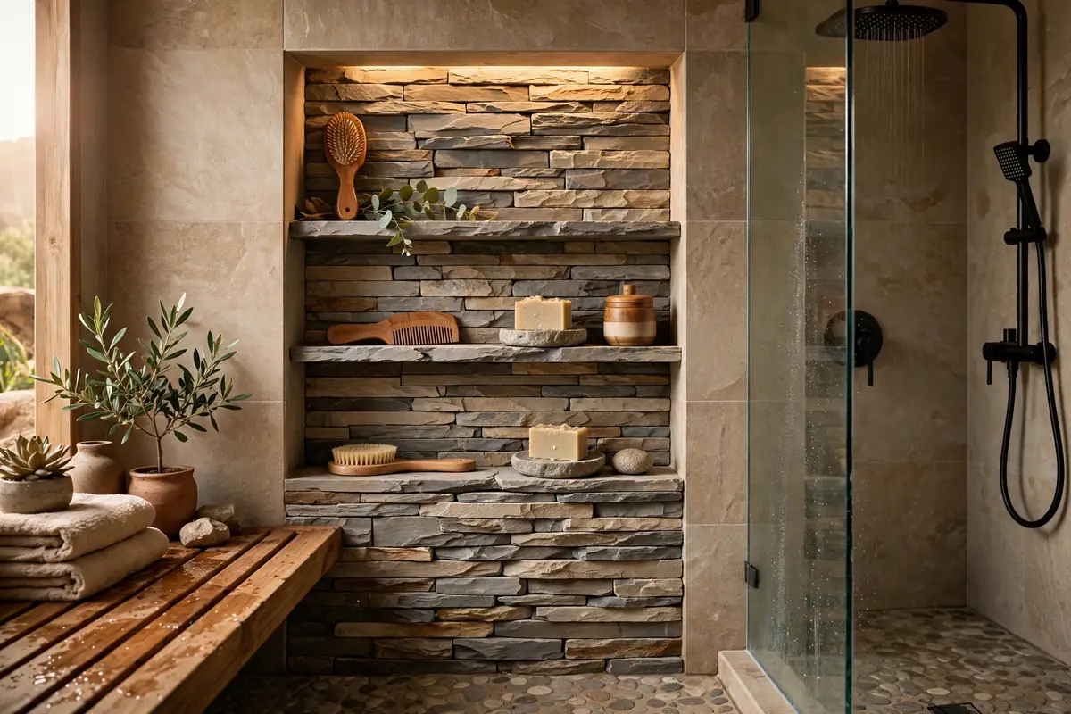 Statement and Luxury Shower Niche Ideas