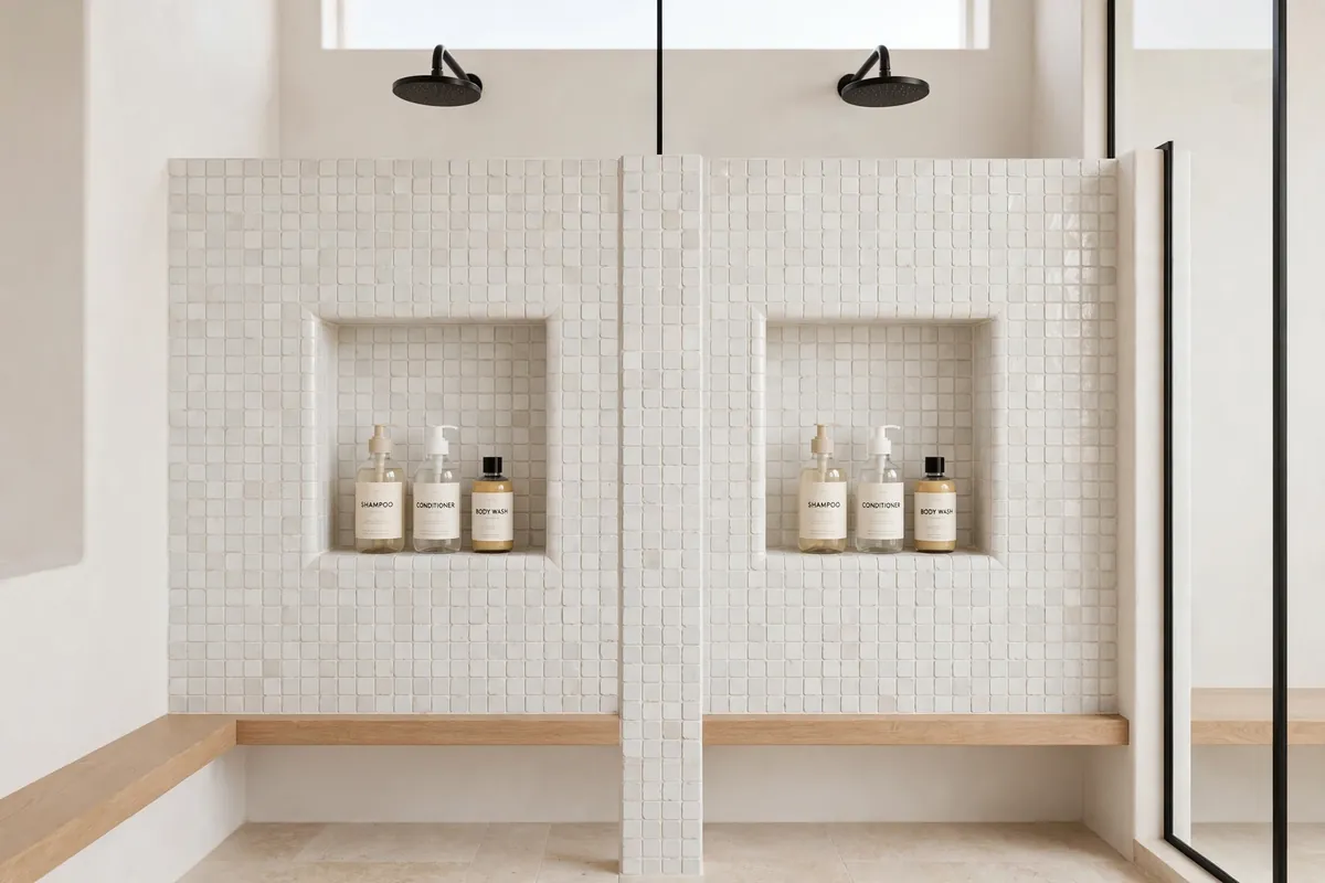 Statement and Luxury Shower Niche Ideas