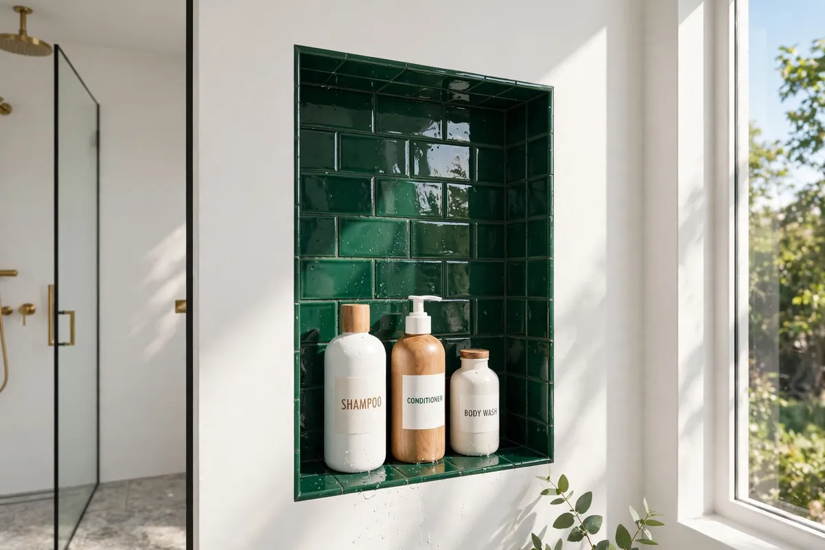 Statement and Luxury Shower Niche Ideas
